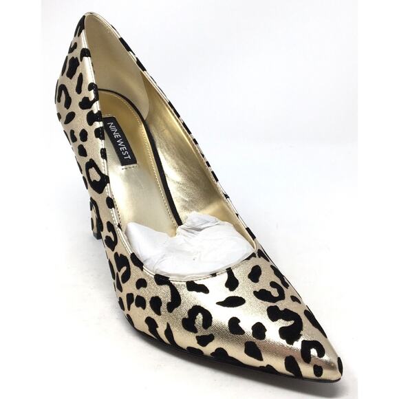 Nine West Shoes - Nine West Tatiana3 Women's Size 10.5 Leopard Stiletto Pointed Toe Dress Heels